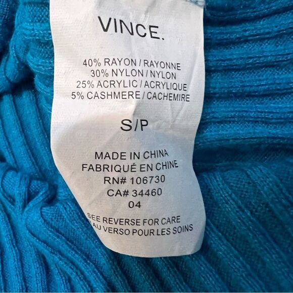VINCE V- Neck Sweater aqua - Picture 6 of 7